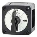 Blue Sea Systems On/Off Battery Isolator Switch With Locking Key, Black, 6004200 m‑Series