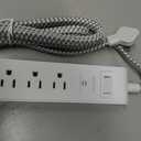 Surge Protector Power Strip 10 ft with 4 USB Ports 2 USB-C 6 AC Outlets, Flat Plug Extension Cord, USB Charging Station, Wall Mountable for Home, Office, Dorm Essentials, 1080J, ETL Listed