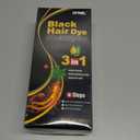 Ivnil Black Hair Dye Shampoo 3 in 1 Semi Permanent Hair Color Shampoo for Women & Men for Gray Hair Coverage, Natural Herbal Ingredients Shampoo Para Pintar El Cabello 