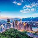 Pintoo Jigsaw Puzzles 1000 Piece for Adults - The Beautiful Sunset of Taipei Beautiful Plastic Puzzle for Home Decor Zero Dust Easy Storage [H1916]