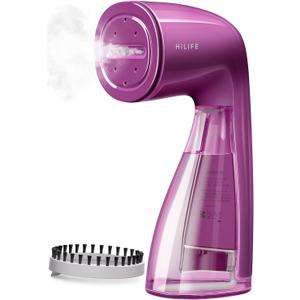 HiLIFE Steamer for Clothes, 1100W Clothes Steamer with Large 300ml Tank, Handheld Clothing Steamer, Fabric Wrinkle Remover, Portable & Compact Travel Size Garment Steamer ONLY FOR 120V(Orchid Purple)
