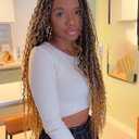 Goddess Boho Box Braids Crochet Hair - 7 Packs 18 Inch Bohemian Crochet Braids for Women Synthetic Pre-looped Braiding Hair Extensions, 1B/27