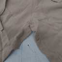 Womens Linen Pants Spring Summer Straight Leg Loose Fit Beach Pants with Drawstring, Size L