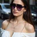 Square Aviator Sunglasses For Women,Trendy Polarized Sunglasses For Women,Ladies Sun glasses Polarized Uv Protection