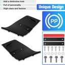 Rear Bumper Diffuser Valance Aero Foil Kit for 2018 2019 2020 2021 2022 2023 Ford Mustang GT Accessories, Black,2PCS