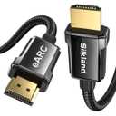 Silkland 8K HDMI ARC/eARC Cable 2.1 for Soundbar 6.6ft, 8K@60Hz 4K@120Hz High Speed HDMI Cord for Home Theater, 48Gbps, Dolby Atoms, DTS:X Compatible for Vizio Samsung Bose Sound bar, UHD TV, Blu-ray