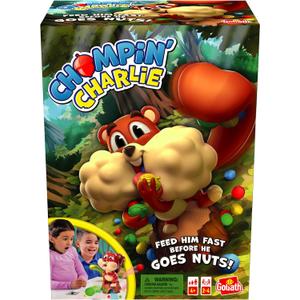 Chompin' Charlie Game - Feed The Squirrel Acorns and Race to Collect Them When They Scatter by Goliath Chompin' Charlie Game - Feed The Squirrel Acorns and Race to Collect Them When They Scatter by Goliath