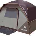 CAMEL CROWN Tents for Camping 4 Person Waterproof Tent Quick Setup Folding Outdoor Backpacking Tents Family Hiking, Wine Red