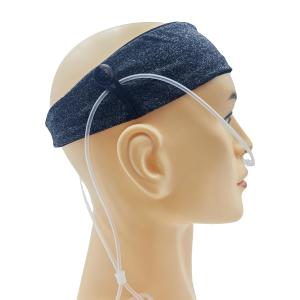 Comfortable Ear Protectors for Oxygen Tubing - Cannula Headband Hairband | Elevate Your Oxygen Experience, Secure Fit to Prevent Ear Soreness (Black with white spots)
