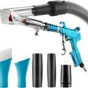 GOCCIDA 2IN1 Car Interior Detailing Air Blow Gun & vacunm Gun with Adjustable Air Flow Nozzle,Cleaning Gun Quickly Blasts Dirt and Dust from Surface Works with Air Compressor(Upgrade Rotate Tube) Blue