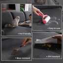 OHSIO Sectional Couch Covers, Wear Resistant Stretch Sofa Covers Washable Soft Couch Cushion Covers Anti Slip Furniture Protector Sofa Slipcovers for Pets (1 Piece Armrest Sofa Cover, Dark Gray)