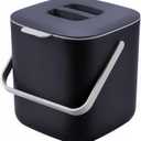 Compost Bin Kitchen, Sealed Countertop Compost BinNo Filter Required, 0.7Gal Indoor Compost Bin, Compost Bucket with Lid and Handle (Gray)
