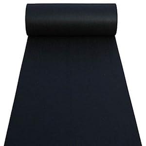 30ft Black Aisle Runners Carpet Rugs for Step and Repeat Display, Ceremony Party and Black Events Indoor or Outdoor Decoration 2ft Wide x 30 ft Long