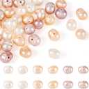 45 Pcs Natural Pearl Beads 4-7mm Natural Cultured Freshwater Pearl Beads Baroque Pearl Beads Irregular Genuine Pearls Beads for Bracelets Necklace Earrings Anklets Jewelry Making (0Mixed Colors-Potato)