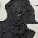 Black Large, woman's thin tie coat with Large undershirt