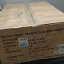 Bme 40" Ergonomic Wicker Papasan Chair with Soft Thick Cushion & Frame, 360 Swivel, Circle, Reading, Comfy Chair for Living Room, Bedroom (Arctic Snow - White Base)