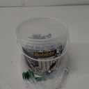 Metal Roofing Screws 10 x 2-1/2 inch, Brite White Hex Head Sheet Metal Roof Screw with EPDM Washer for Corrugated Roofing (250Pcs)