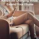 AINOPE 2 Pack USB Extensions Cable High Speed USB 3.0 Extension Cord Type A Male to Female Sturdy Braided Material Fast Data Transfer Compatible with USB Keyboard,Mouse,Flash Drive,Grey,6.6FT+6.6FT