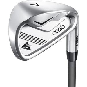 COOLO Graphite Shaft Golf Iron, Easy Launch & Distance, Right, Graphite, Regular, 9 Iron, 41°