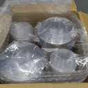 I00000 200 Pack Gold Plastic Cups, 9 Oz Elegant Clear Plastic Cups Gold Rimmed Disposable Wine Glasses Fancy Disposable Party Cup Wedding Cup Drinking Tumblers Cocktail Glasses Perfect for Party