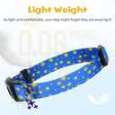 2 x Kazazoo Dog Collar Cute and Soft Nylon Puppy Collar for Boy and Girl, Adjustable Dog Collars for Small Medium Dogs, Blue Sky-S