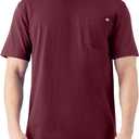 Dickies Men's Big & Tall Heavyweight Crew Neck Short Sleeve Tee Big-Tall (Red, L)