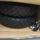 4.80/4.00-8" Tire and Wheel Flat Free 2 PCS, 16" Solid Wheelbarrow Tire with 5/8" & 3/4" Bearings,3"-7" Centered Hub, 14"-16" Universal Fit for Hand Truck/Garden Trailer/Trolley/Wagon, 15.35 inches