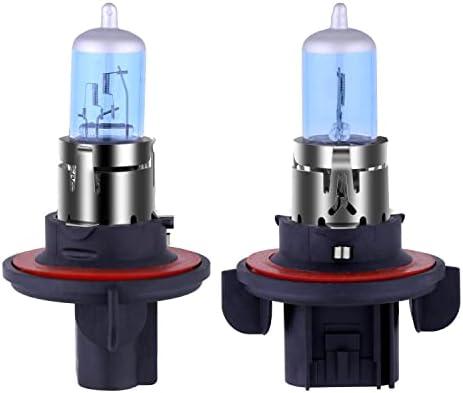 NEWBROWN H13 Headlight Bulb 9008 Halogen Headlight Bulbs 5000K Super White Light Long Life Replacement P26.4T 12V 55W/60W (H13/9008, 1 Pack)