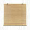 Glimer Bamboo Blinds for Interior Windows, Natural Roll Up Bamboo Shades for Indoor Windows & Outdoor Patio, Light Filtering Bamboo Window Shades for Living Room, Porch, Balcony, Easy to Install, 36"W x 72"H