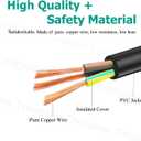 3 Prong Power Cable Replacement for Zojirushi NS-WRC10 NS-WAC10 NS-WPC10 Rice Cooker AC 8.2ft Power Cord Cable