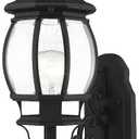 Livex Lighting 7520-04 Outdoor Wall Lantern with Clear Beveled Glass Shades, Black, 21" x 7" x 21"