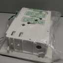 in-Wall TV Box with Flange for Home Theater Installation, 11.9" x 8.4" Cord Hider for Wall Mounted TV, with 2 Outlets, Cable Bracket, LV Cable & 1-1/2" ENT Entrance, Ideal for New or Retrofit Job (White)