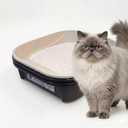 Large Sifting Cat Litter Box - Made in USA - Black