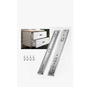 10 Pairs of 10 Inch Full Extension Drawer Slide,JEUIHAU Ball Bearing Side Mount Soft Close Drawer Slides, 2 Way Slide Track Rail, Ball Bearing Runners for Drawer