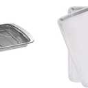 Nordic Ware Oven Crisp Baking Tray and Nordic Ware Natural Aluminum Commercial Baker's Half Sheet 2-Pack