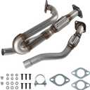 Flex Exhaust Pipe Y Pipe Compatible with 2009-2017 Buick Enclave/Chevrolet Traverse 3.6L, 2009-2010 Saturn Outlook, 2017 GMC Acadia 3.6L