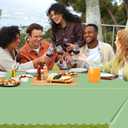 2 Pack Plastic Sage Green Tablecloth, Disposable Scalloped Table Cloth for Rectangle Tables for Wedding Bridal Shower Baby Shower Birthday Tea Garden Party, 54 X 108Inch (Sage Green, 2 Pack)