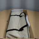 ONEFOREST Collapsible Wagon Cart with Canopy Tent, Portable Large Capacity Foldable Wagon Cart, Heavy Duty Garden Cart with Wheels for Camping Sports Beach Backyard and Picnics, Beige