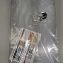 Magnetic Board,17.5" x 11.4" Magnet Bulletin Board to Display Magnetic Notes, Poetry, Photos, Suitable for Wall, Refrigerator, Cabinet etc, Come with 4 Pcs Dual Lock Tape and Screws (Gray)