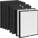 Premium Replacement Filter Compatible with AD3000 Air Puri-fier, Includes 2 High-Performance Filters + 2 Carbon Replacement Filters + 4 Pre-filters