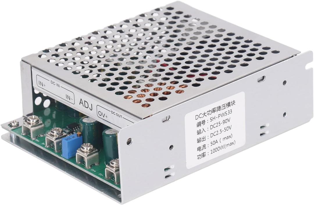 1000W DC DC Module 50A Output Converter with Cooling Fan Stable Output Multi Functional Aluminum Alloy PCB