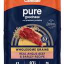 CANIDAE Pure Limited Ingredient Premium Adult Dry Dog Food, Real Beef & Barley Recipe, 22 lbs, with Wholesome Grains (22 Pound (Pack of 1)), Best By: 09/04/25