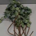6 Pcs 27" Eucalyptus Stems Greenery Stems Eucalyptus Leaf Spray in Green Silk Plastic Plants Floral Artificial Plants for Home Party Wedding Decoration