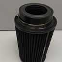 3 3.5 4 Inch Cold Air Intake Filter 76mm 89mm 101mm High Performance Washable 3 Sizes in 1 Clamp-On Replacement Cone Air Filter Black