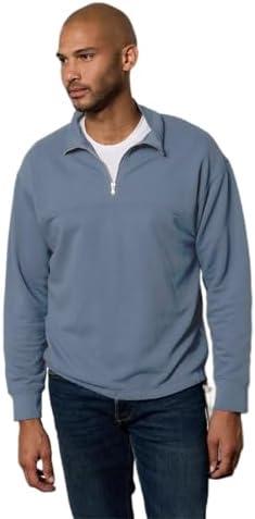 Velvet by Graham & Spencer Men's Patrick Half Zip Sweatshirt, L