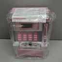 Pink Piggy Bank for Kids, ATM Machine Bank for Real Money with Debit Card, Bill Feeder, Coin Recognition, Balance Calculator, Electronic Savings Safe Box, Gifts for Teen Boy Girl