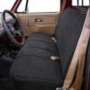 ESMING Custom Bench Seat Covers Compatible with 1973-1999 Chevy C/K Series Trucks Without Headrests, Full Size Classic Pickup with Sandwich Air Mesh & Soft Foam Lining - Black