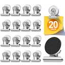 WUDIME 20 Pack Fridge Magnet Refrigerator Magnets, Strong Magnetic Clips, Heavy Duty Clip Magnets for Photo Displays, Whiteboard Magnets for Home, Office, Classroom, Job Ticket Holders
