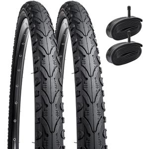 YUNSCM 26" Bike Tires 26 x 1.75/47-559 and 26" Heavy Duty Bike Tubes Compatible with 26x1.50 26x1.75 26x1.90 Bike Bicycle Tires and Tubes (Y-709)