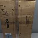 COLAMY Wood Dining Chairs Set of 2, Mid Century Modern Upholstered Kitchen Chairs,19 Inch Fabric Dining Chair with Back for Kitchen Dining Room, Grey